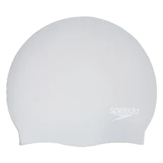 Speedo - "Long Hair" Schwimmkappe für Herren/Damen Unisex (Silber/Weiß)