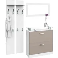 borchardt Möbel Garderoben-Set Finn, (Set, 3-St), mit Glasablage