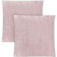 Aspero Kissenbezug 2 Kissenbezüge aus Streifen-Flanell 80x80 cm Pilar, Kopfkissen aus hautsympathischem Material