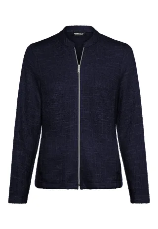 FRANK WALDER - Blazerjacke NOS mit markantem Zipper ink - Gr. - 36
