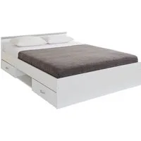 Parisot Funktionsbett Stauraumbett, in 2 Breiten, pflegeleichte Kunststoffoberfläche, mit extra Stauraum
