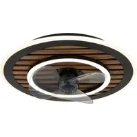 GLOBO LIGHTING Deckenleuchte TREVINO, Dimmfunktion, Fernbedienung, Infrarot inkl., Memoryfunktion, Nachtlichtfunktion, Timerfunktion, Ventilatorfunktion, mehrere Helligkeitsstufen, LED fest integriert, warmweiß - kaltweiß, Ventilator kühlen-heizen ho