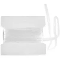 maDDma Gummiband 20m Gummilitze transparent, Silikon, elastisches Silikonband