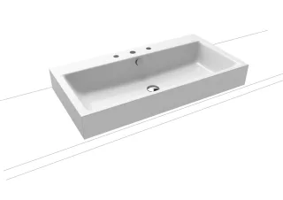 Kaldewei Aufsatzwaschtisch PURO AUFSATZWASCHTISCH (RANDHÖHE 120 MM) Mod.3158, 900x460, 900806013676