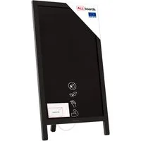 ALLboards Standtafel ALLboards Kundenstopper mit lackiertem Holzrahmen Werbetafel