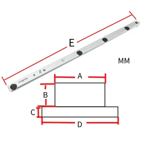 HONGDUI Custom Slider Miter Bar Fit For U Shape or T Shape Slot Customized According To Your Drawing Please note the siz
