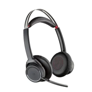 Plantronics Voyager Focus UC B825-M [Bluetooth Microsoft Teams Skype for Business mit Ladestation] schwarz