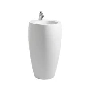 LAUFEN Waschtisch freistehend Il Bagno Alessi One 530x530, weiß mit LCC, freistehend, 8119724001041 H8119724001041