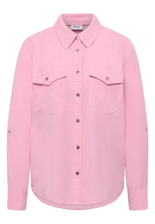 CECIL - Bluse mit Hemdkragen und Turn-Up light blush rose - Gr. - L