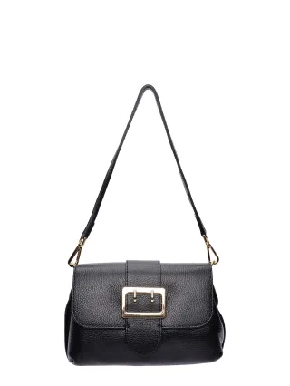 Isabella Rhea Schwarz Rindsledertasche