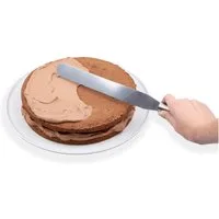 CHG Streichpalette Streichpalette Konditorenmesser 37 cm x 3 cm für präzises Arbeiten, Edelstahl, ideal für Kuchen und Torten