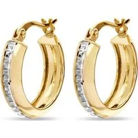 FAVS Paar Creolen FAVS Damen-Creolen 375er Gelbgold (Paar)