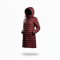 Geographical Norway Steppmantel Damen Outdoorjacke Regenjacke Frühling Leicht Lange