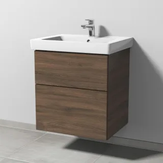 Sanipa 3way Waschtischunterbau zu Villeroy & Boch Subway 2.0 Waschtisch mit 2 Auszügen, Eiche-Arizon SM61280