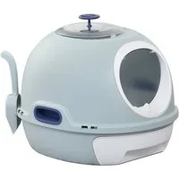 PawHut Katzentoilette Katzentoilette mit Katzenklappe