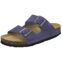 AFS-Schuhe 210053 Zweischnaller Pantolette für Damen mit Fußbett, bequeme Sandalen aus Leder