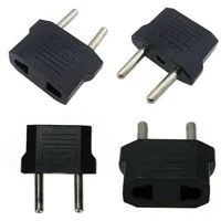 SpionProfi 2x USA Steckeradapter für China, AU, Japan auf EU/DE Euro-Stecker Elektro-Adapter, 2er Reiseadapter, US zu EU Adapter, Stecker USA Deutschland