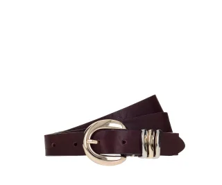 B.BELT - Valeria - 25 mm Ledergürtel dunkelbraun - Gr. - 95