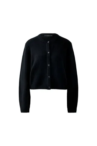 Oui - ILAYA Strickjacke black - Gr. - 40