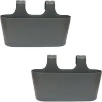 Engelland Blumenkasten Blumentopf zum Hängen (Vorteils-Set, 2 St., Fassungsvermögen je Topf 5,5 Liter), UV-Beständig, Frostbeständig, Wasserauffangschalen