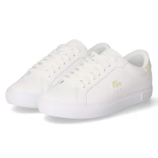 Lacoste Low Sneaker POWERCOURT - Gr. 41 - Weiß - Glattleder