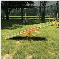PawHut Agility-Hürde Hundewippe Spielzeug für Haustiere, Tanne, Haustier-Wipptier (1-tlg) für große Hunde 180 x 30 x 30 cm