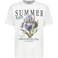 SUBLEVEL T-Shirt Botanische Blumenkollektion mit Wachstumsmotto Botanical Flowers