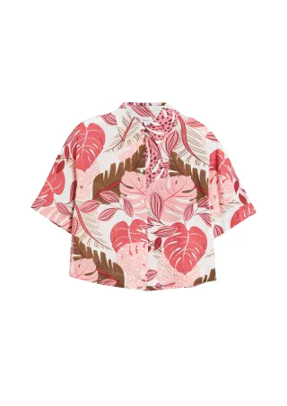 s.Oliver - Bluse pink/mehrfarbig - Gr. - 46