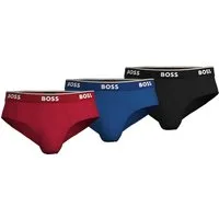 BOSS Slip Herren Sportslip Cotton Stretch (Dreierpack, 3-St., 3er-Pack) Minislip mit Logo-Bund, knapp geschnitten, im Dreierpack