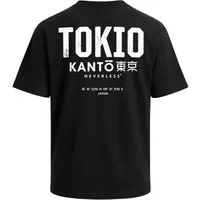 Neverless Oversize-Shirt Herren T-Shirt - Tokio - Oversized Relaxed Fit Sommer Fashion mit Print