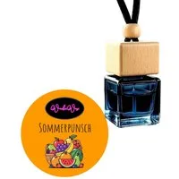 WonderWax Raumduft WonderWax® Auto Duft Quadrat Schwarz braun 8 ml, (Sommerpunsch), Duftrichtung: Sommerpunsch