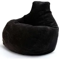 Green Bean Sitzsack Sitzsack Cozy Cord mit Rückenlehne (Indoor, waschbarer Bezug), Bean Bag Bodenkissen Lounge Sitzhocker Relax-Sessel Gamer Gamingstuhl