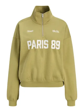 JJXX - JXJANKA LS HALF ZIP SWEAT SWT Green Moss - Gr. - XS