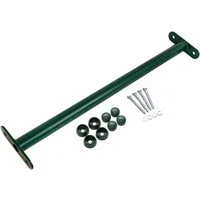 ROG-Gardenline Turnreck Reckstange Metall stabile Turnstange inklusive Montagematerial, (grün, 60 cm)
