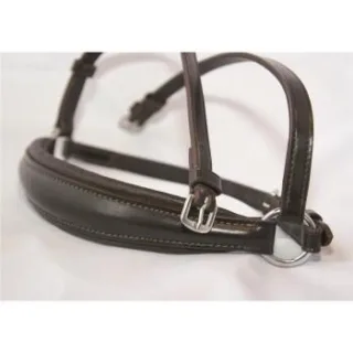 Hans Melzer Horse Equipment Hans Melzer Reithalfter hannoversch braun/silber WB EXTRA (KB-Kaltblut)