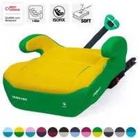 Daliya® Kindersitzerhöhung QUBIX PRO ISOFIX Kindersitz, ab: ab 6 Jahre oder 125cm Körpergröße, bis: bis 12 Jahre oder 150cm Körpergröße, ab: 125 cm, bis: 150 cm, (Packung, 1-tlg), ISOFIX, I-Size, Gurtfix, ergonomisch, weich, waschbarer Bezug