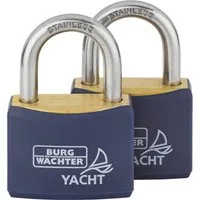 Burg Wächter Vorhängeschloss Vorhängeschloss-Set Duo 460 Ni 40 SB 2er Set Duo 460 Ni 40 SB
