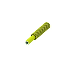 Tece flex Verbundrohr PE-Xc/Al/PE-RT Gas gelb, Dim. 16, im Wellschutz, Rolle 50 m, 782016 782016