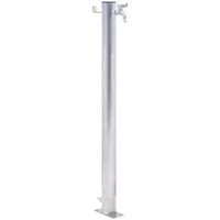 vidaXL Bewässerungssystem Wassersäule für den Garten 100 cm Edelstahl Rund, (1-tlg)