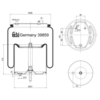 Febi Luftfeder  39859