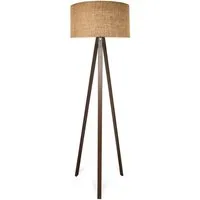 lux.pro Stehlampe, ohne Leuchtmittel, »Newport« Stehleuchte 1 x E27 Braun