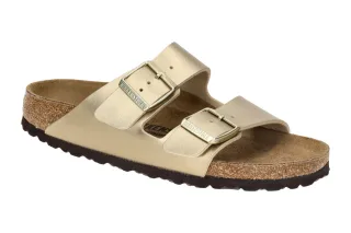 Birkenstock 1016111 BS Arizona Damen Pantoletten Gold Synthetik Fu?bettEVA