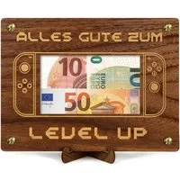 LuxusKollektion Geschenkbox Geldgeschenk Holz Gamer Jugendweihe Junge Zocker Game