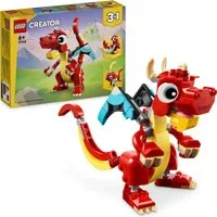 LEGO® Roter Drache (31145), LEGO Creator 3in1 Konstruktionsspielsteine, (149 St), Made in Europe