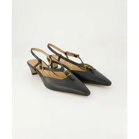 George Watts R614 Slingpumps Obermaterial: Leder