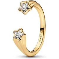 Pandora Fingerring Sternschnuppen Damenring, vergoldet, PANDORA Moments-Kollektion