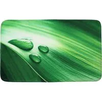 Sanilo Badematte Green Leaf, rutschhemmend, waschbar, schnelltrocknend, Polyester, rechteckig, sehr weich, hochwertig & modern, 50 x 80 cm oder 70 x 110 cm