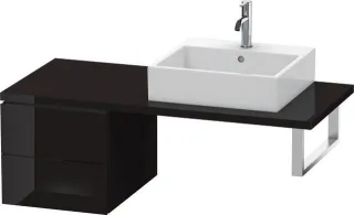 Duravit L-Cube Unterschrank für Konsole Schwarz Hochglanz 420x547x400 mm - LC583604040 LC583604040
