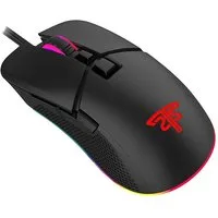 Hyrican ST-GM005 kabelgebunden, RGB-Beleuchtung Gaming-Maus (kabelgebunden, rutschfestes LED-Scrollrad, 6400 DPI)