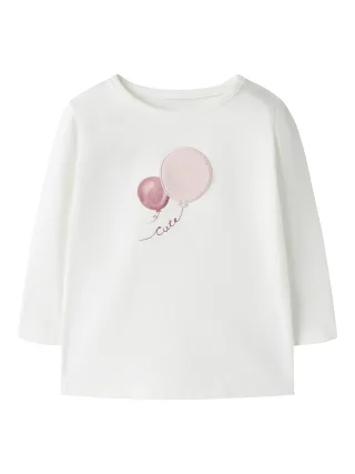 NAME IT - NBFNAIME LS TOP BOX Cloud Dancer - Gr. - 56